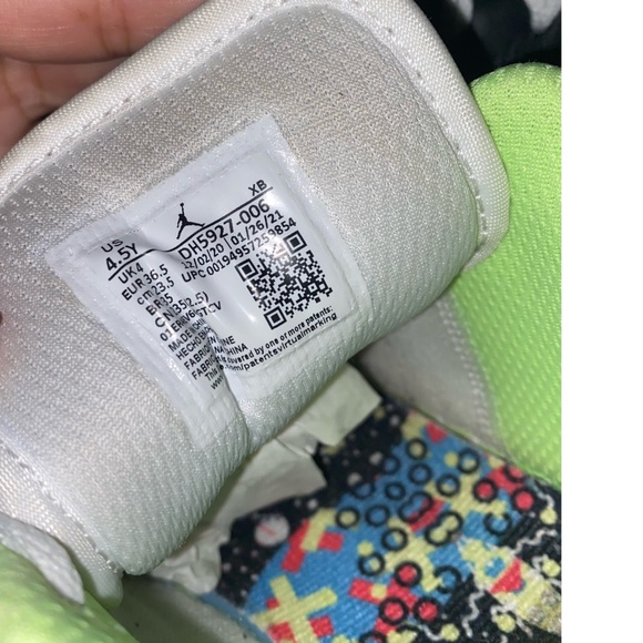 Air Jordan 1 Low GS "White Mesh / Multicolor - Picture 7 of 11